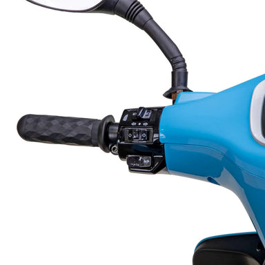 Elite 3-Wheel Scooter in blue, left handlebar
