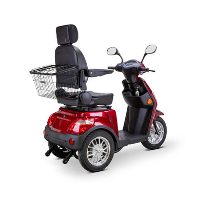 Legacy 3-Wheel Scooter in red, right side rearview