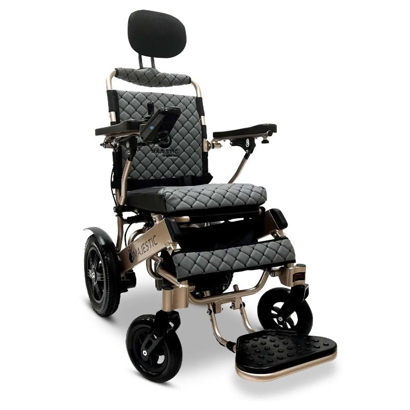 ComfyGo Majestic IQ-9000 Wheelchair in bronze, gray seat