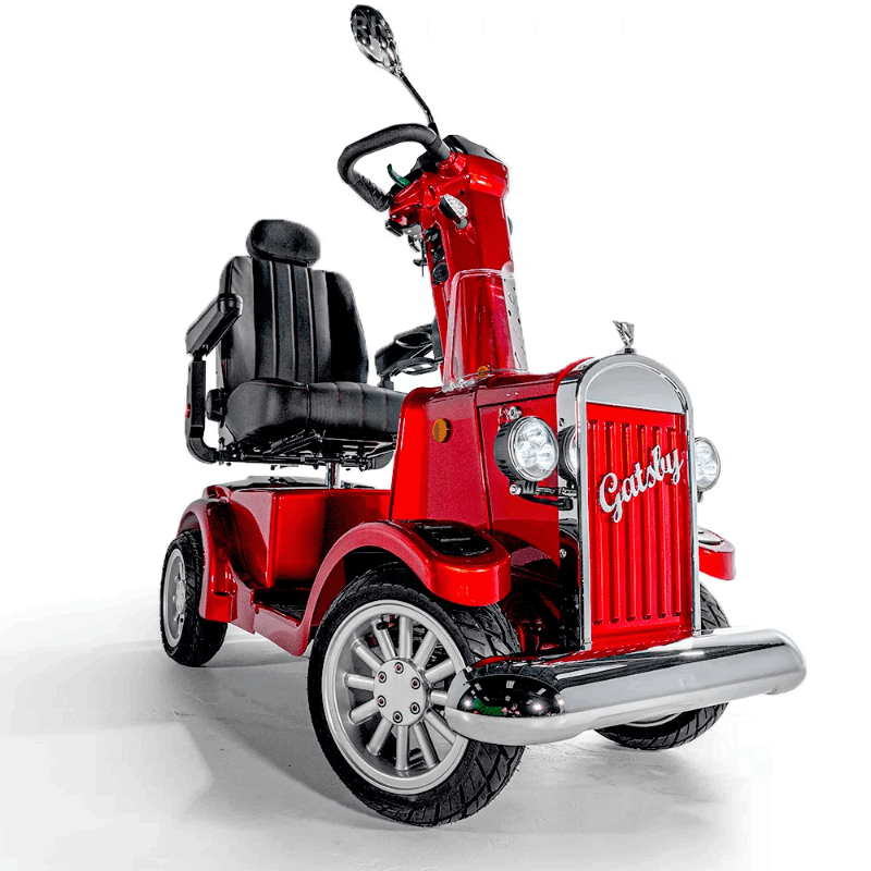 Gatsby X Vintage Mobility Scooter in Red Front Right View