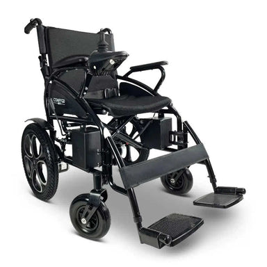 ComfyGo 6011 Electric Wheelchair in black , front right view