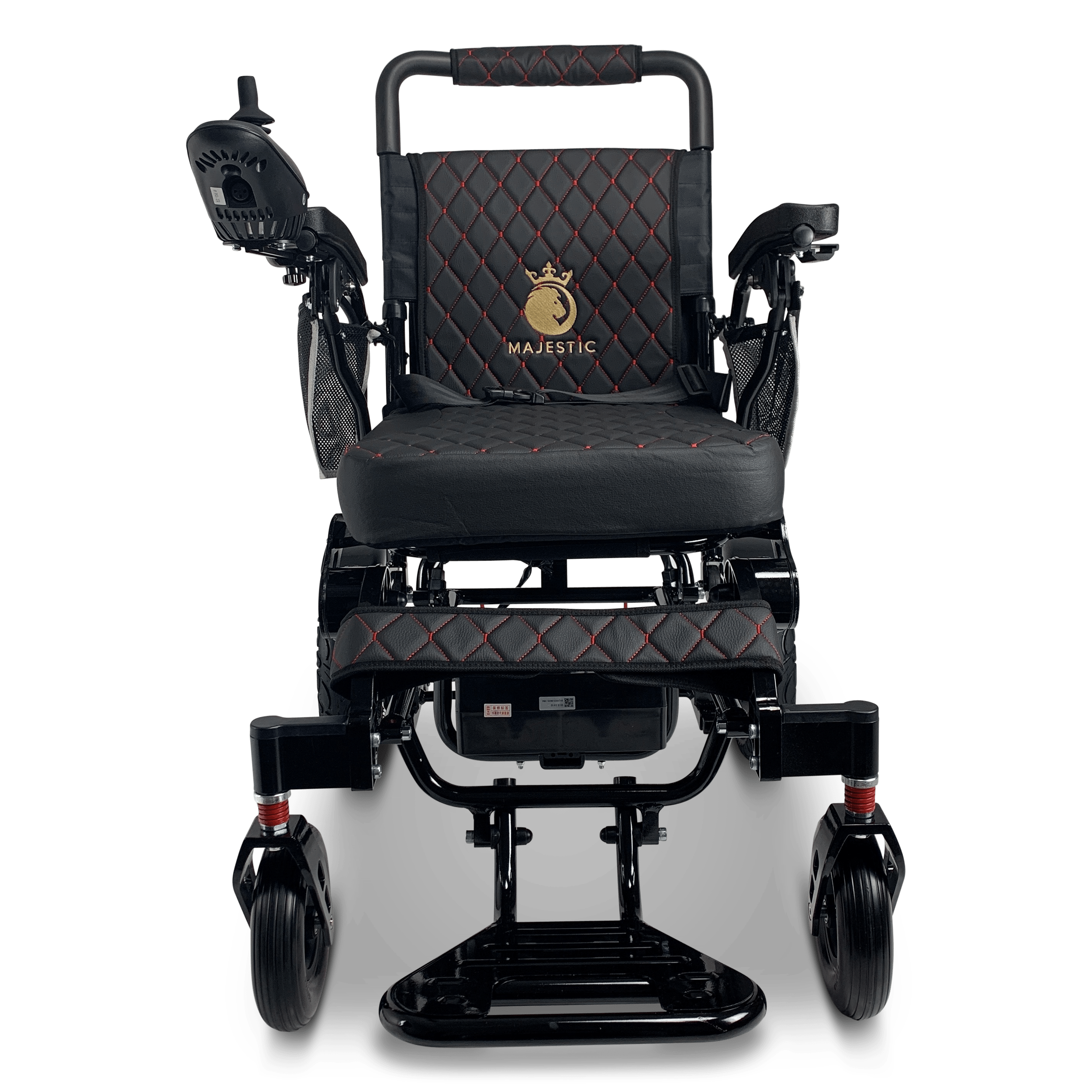 ComfyGo Majestic IQ-7000 Wheelchair in black, front view