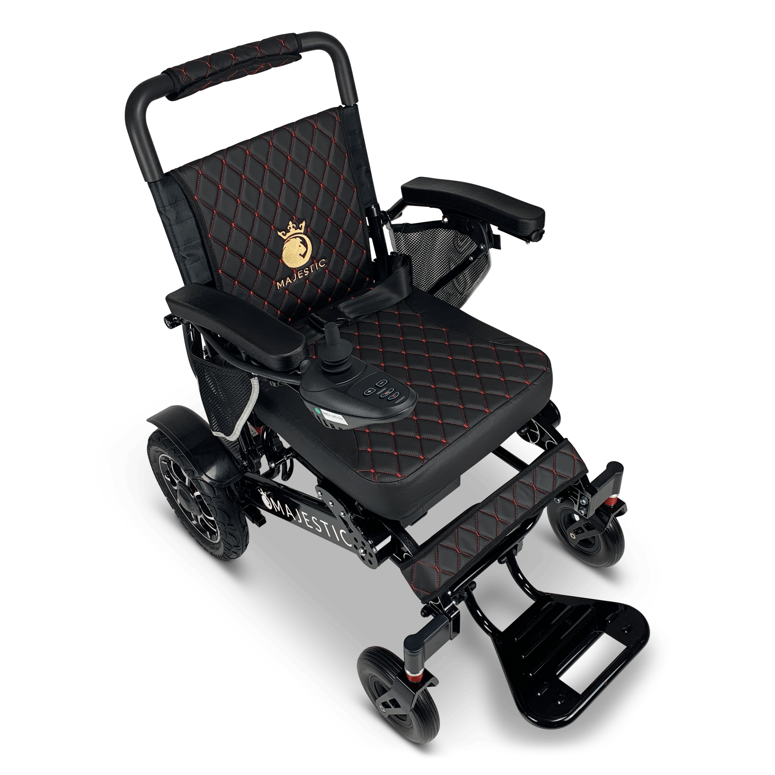 ComfyGo Majestic IQ-7000 Wheelchair in black, overview