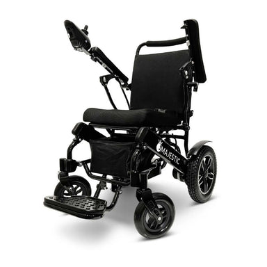 Majestic IQ-8000 Lightweight Wheelchair in black, black seat, standard