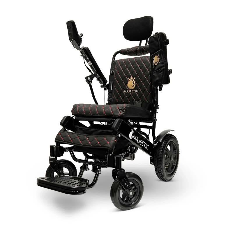 ComfyGo Majestic IQ-9000 Wheelchair in black, black seat
