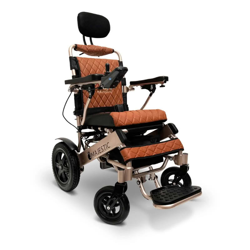 ComfyGo Majestic IQ-9000 Wheelchair in bronze, taba seat