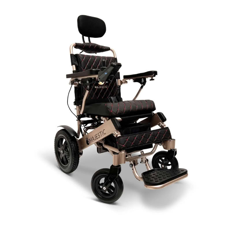 ComfyGo Majestic IQ-9000 Wheelchair in bronze, black seat
