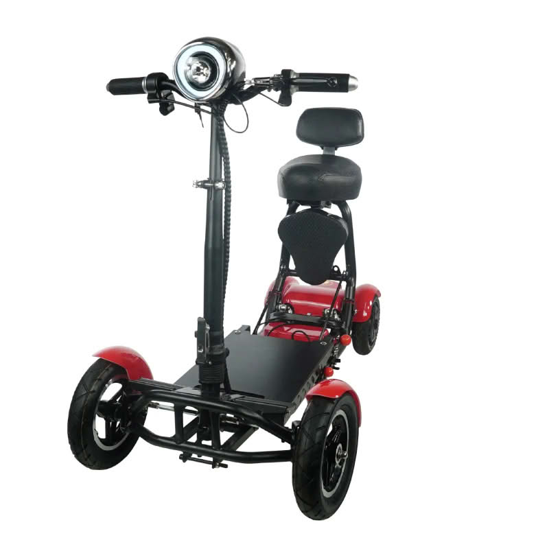 ComfyGo MS-3000 Foldable Scooter in red, standard