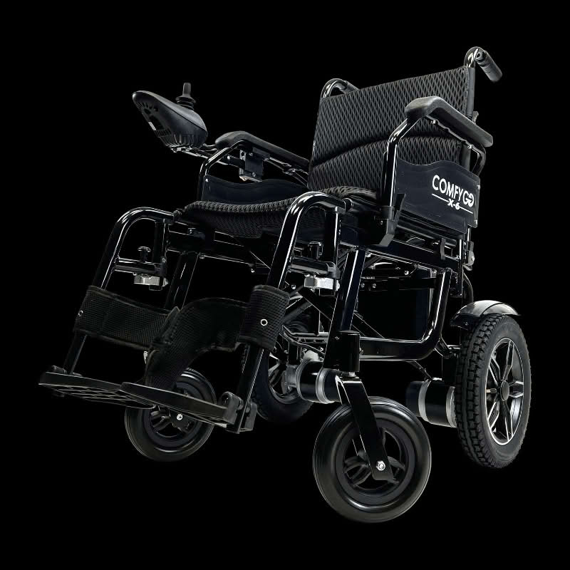ComfyGo X-6 Wheelchair in black, standard