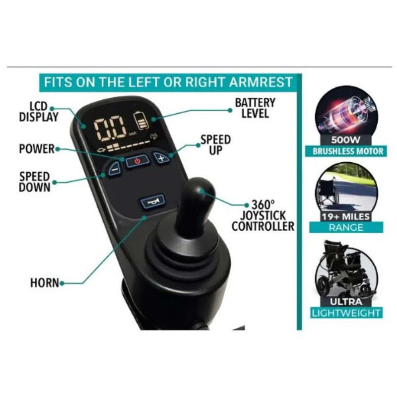 ComfyGo X-7 Lightweight Wheelchair, remote controller