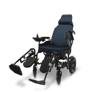 ComfyGo X-9 Remote Controlled Wheelchair in blue, front view