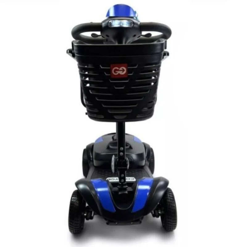 ComfyGo Z-4 Mobility Scooter in blue, front view and basket