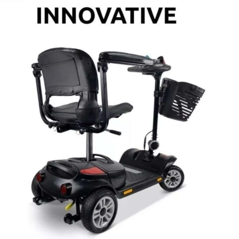 ComfyGo Z-4 Mobility Scooter in red, back rightside view