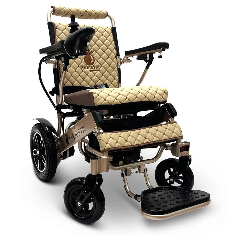 Majestic IQ-8000 Lightweight Wheelchair in bronze, coffee seat