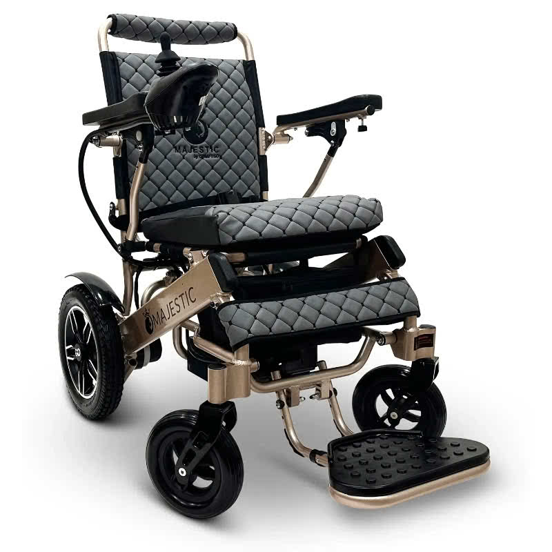 Majestic IQ-8000 Lightweight Wheelchair in bronze, gray seat