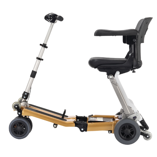 Freerider Luggie Golden Elite Folding Mobility Scooter with Omni Suspension