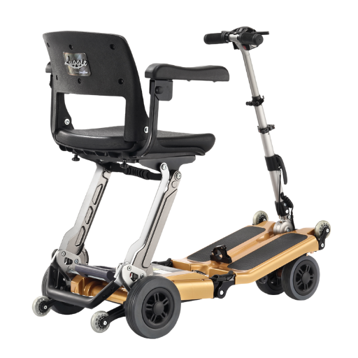 Freerider Luggie Golden Elite Folding Mobility Scooter with Omni Suspension