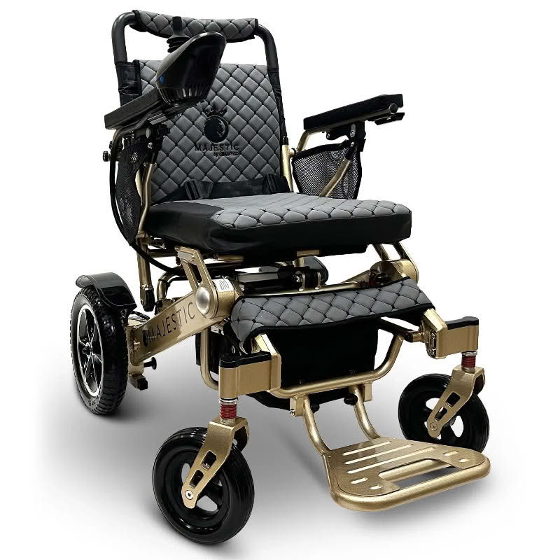 ComfyGo Majestic IQ-7000 Wheelchair in bronze, gray seat