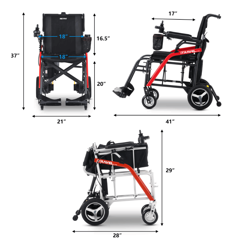 Metro Mobility iTravel Lite Portable Power Wheelchair