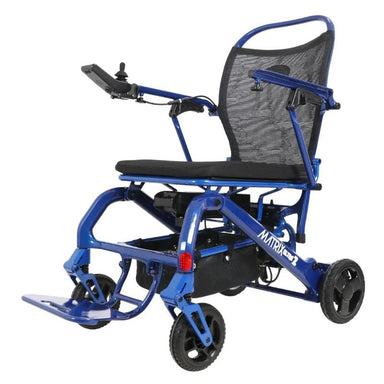 Matrix Ultra 2 Wheelchair in blue, front right view