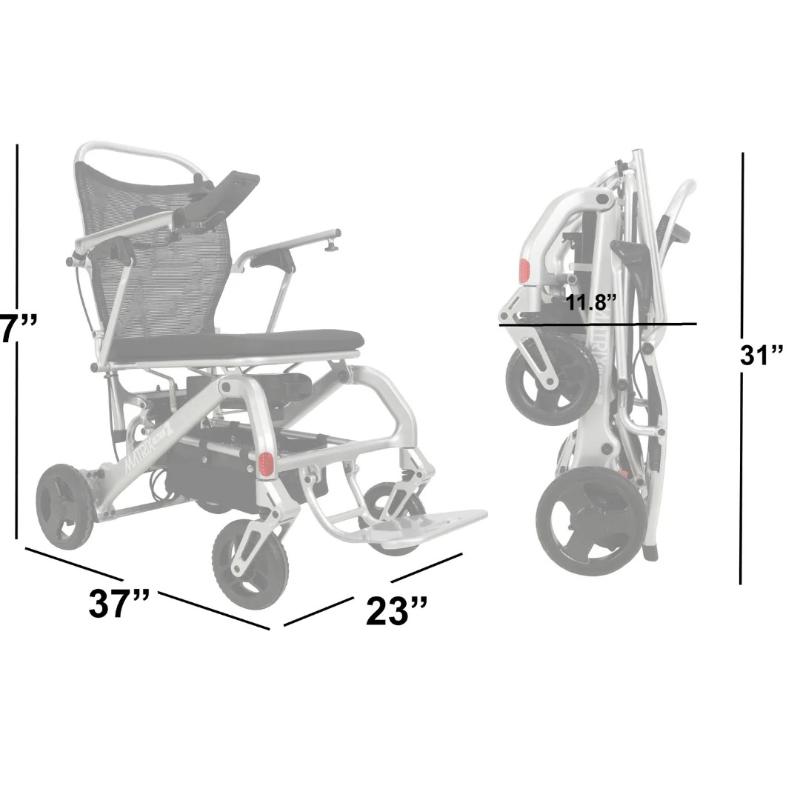 Matrix Ultra 2 Wheelchair in silver, wheelchair measurements