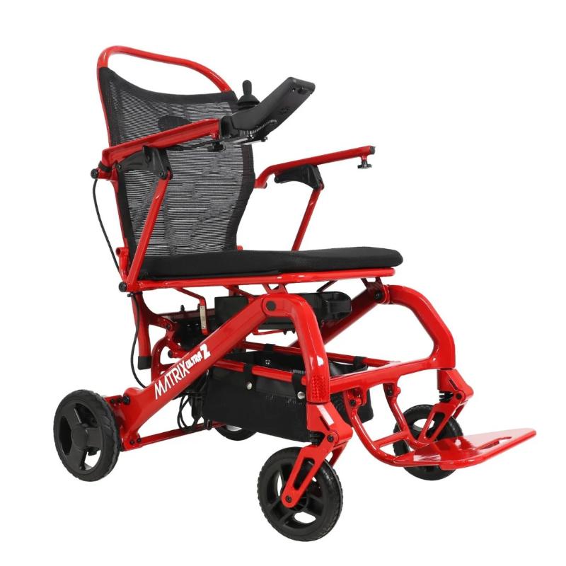 Matrix Ultra 2 Wheelchair in red, front right view
