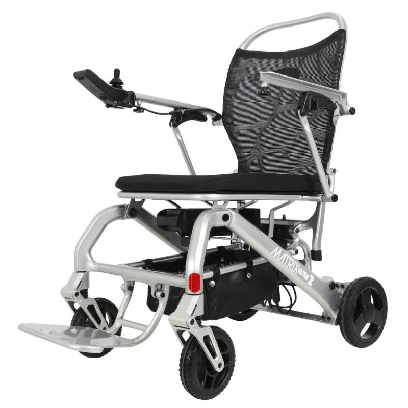 Matrix Ultra 2 Wheelchair in silver, front left view