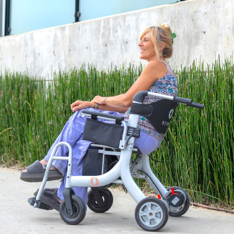 Reyhee Superlite Folding Electric Wheelchair and Rollator