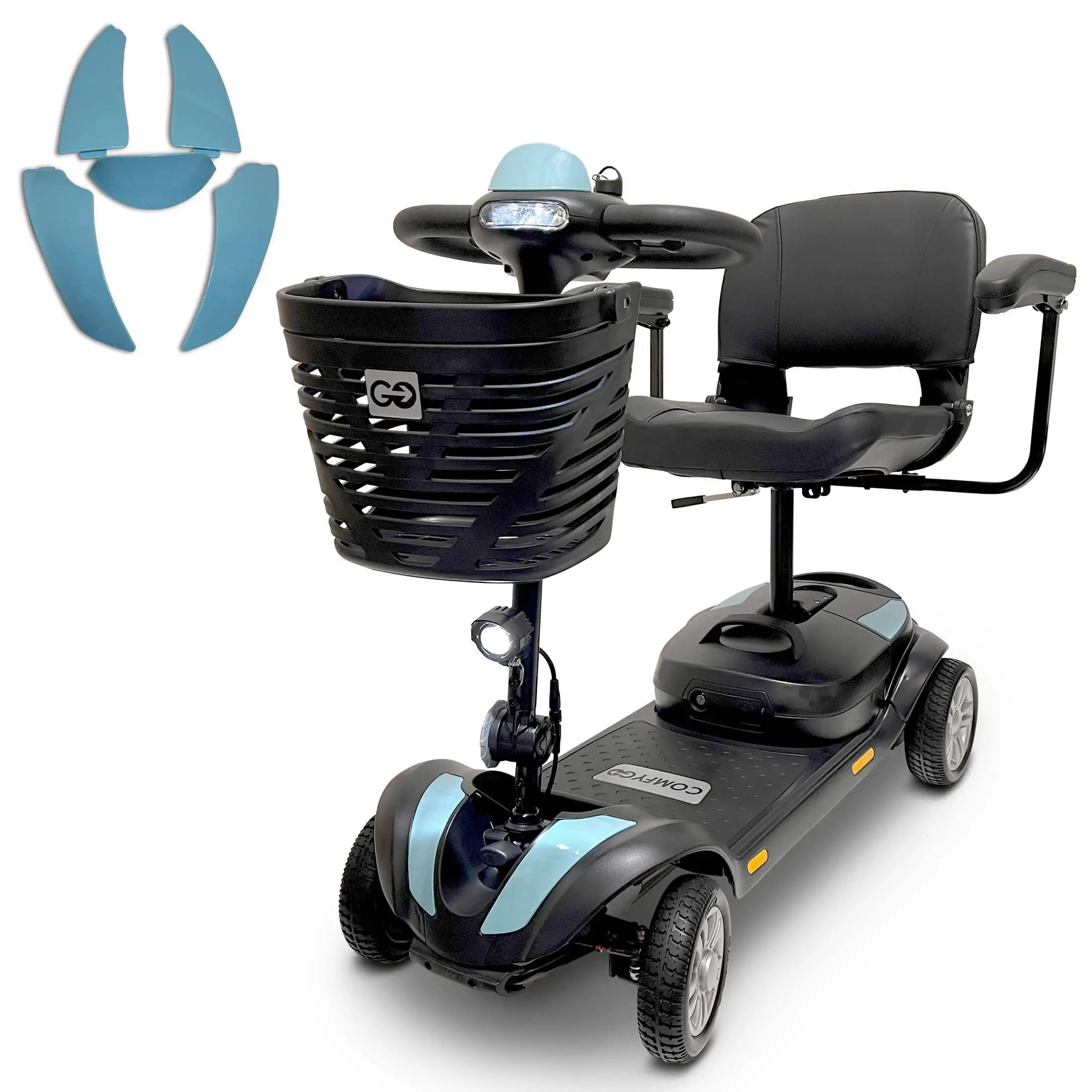 ComfyGo Z-4 Mobility Scooter with Quick Detach Frame