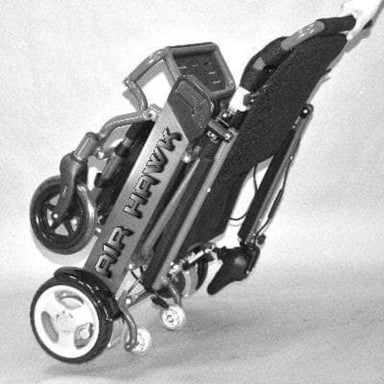 Air Hawk Foldable Power Wheelchair Folded View