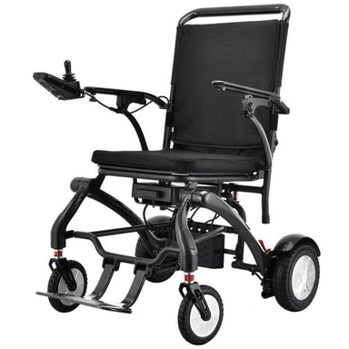Matrix Ultra Carbon Fire Wheelchair in black, front left view