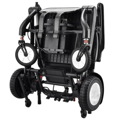 Matrix Ultra Carbon Fire Wheelchair in black, folded back view
