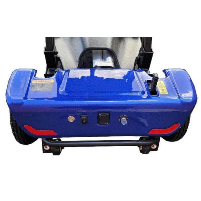 Megatrone Automatic Folding Scooter in blue, rear part