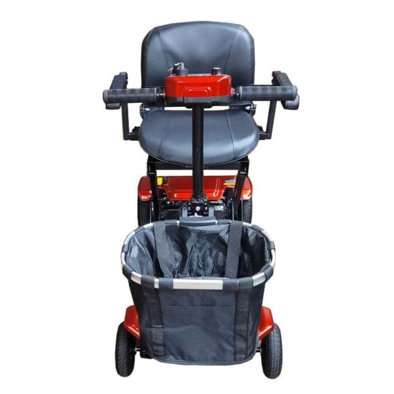 Megatrone Automatic Folding Scooter in red, front view