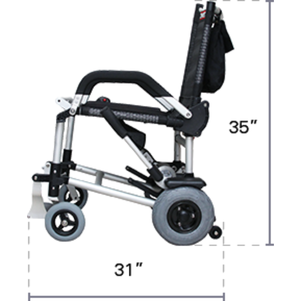 Journey Health Zinger Lightweight Folding Power Wheelchair
