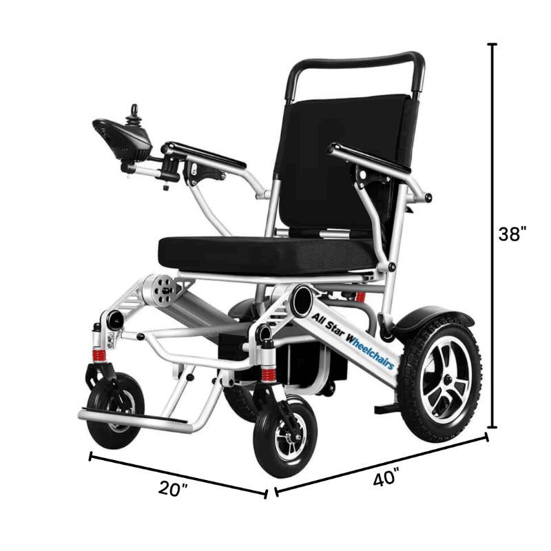 All Star Wheelchairs Folding Electric Wheelchair