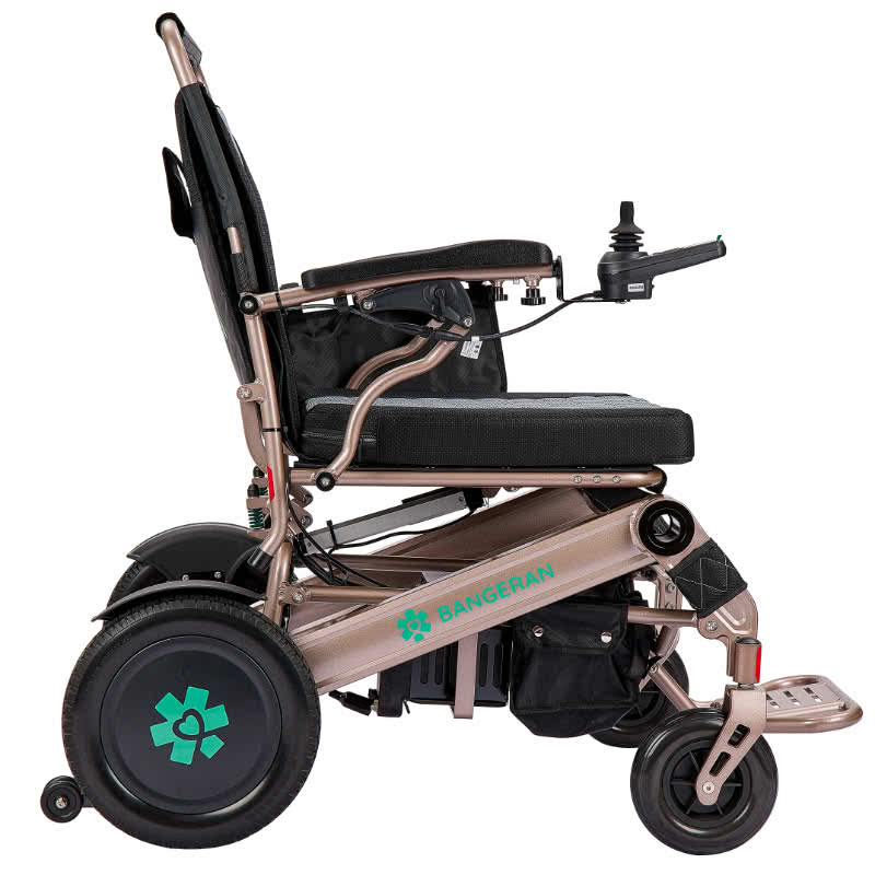 Electric wheelchair with Bangeran branding on a white background