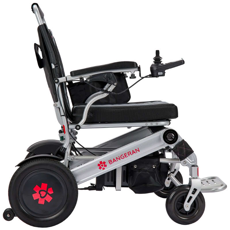 Electric wheelchair with Bangeran branding on a white background