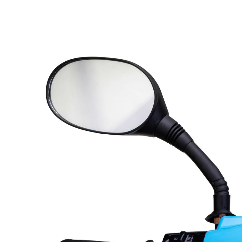 Elite 3-Wheel Scooter in blue, sideview mirror