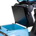 Elite 3-Wheel Scooter in blue, storage under the seat