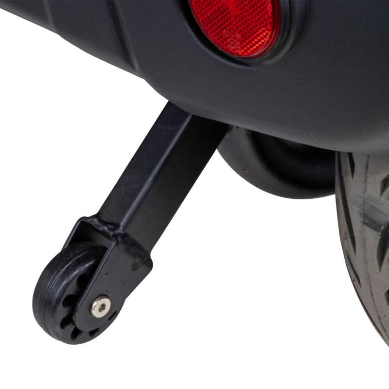 Legacy 3-Wheel Scooter in red, anti-tip wheels