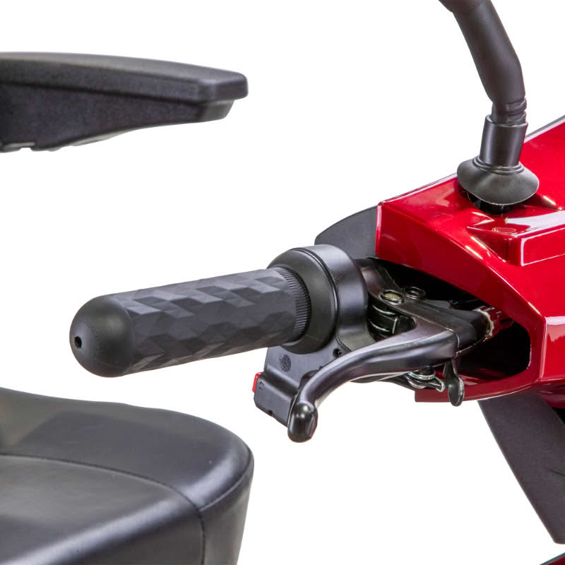 Legacy 3-Wheel Scooter in red, handbrake