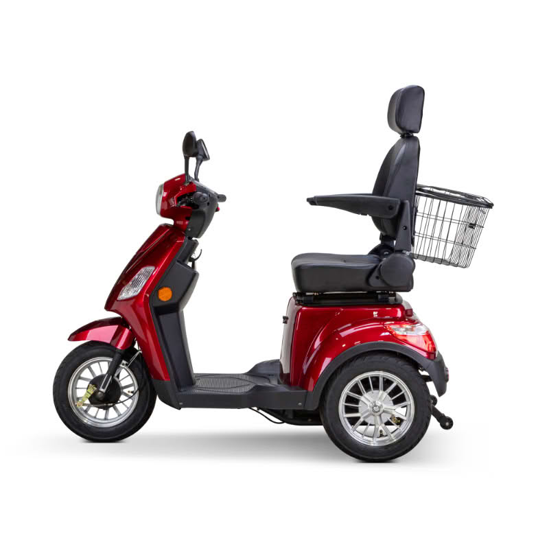 Legacy 3-Wheel Scooter in red, left sideview