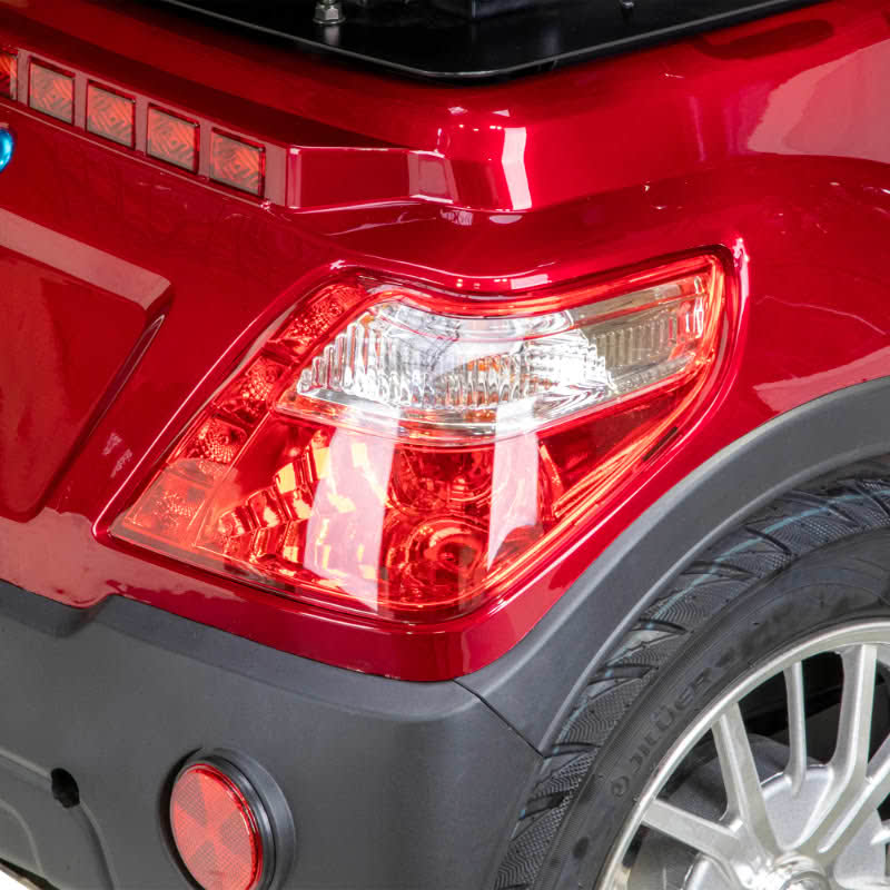 Legacy 3-Wheel Scooter in red, rear lighting package 