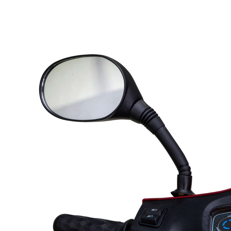 Legacy 3-Wheel Scooter in red, sideview mirror