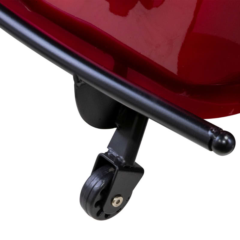 Platinum 4-Wheel Scooter in red, anti-tip wheels