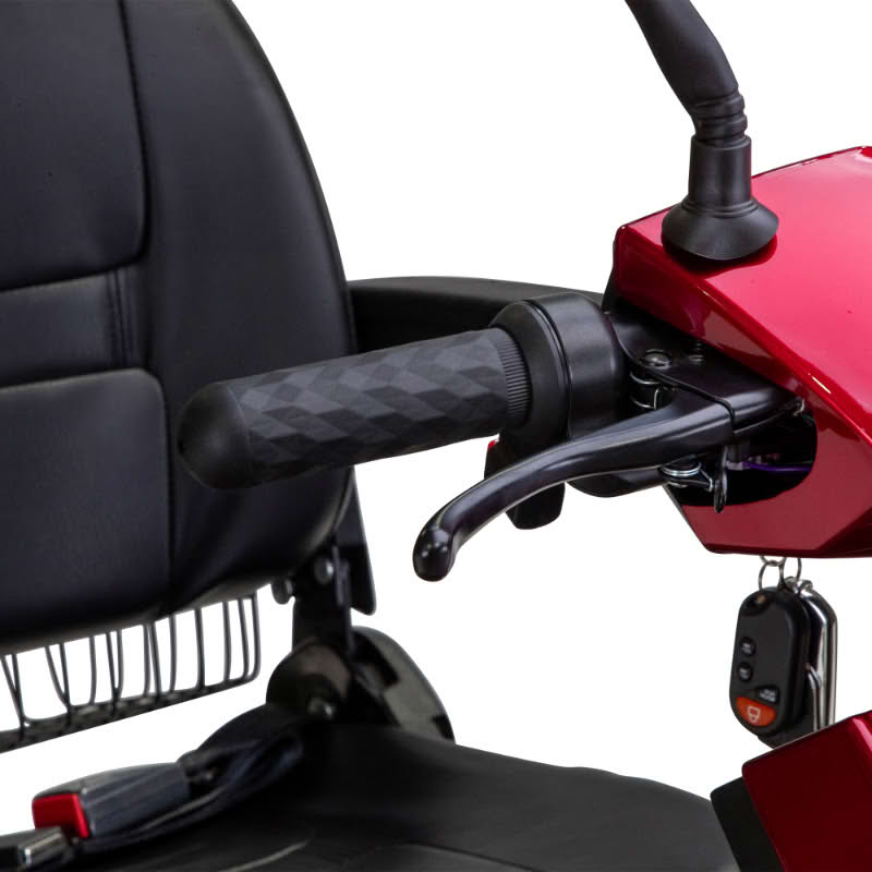 Platinum 4-Wheel Scooter in red hand brake