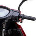 Platinum 4-Wheel Scooter in red, right handlebar, reverse button and horn.