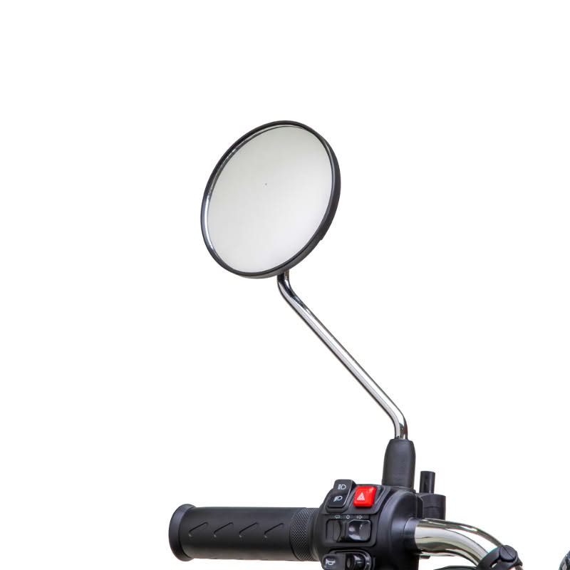 Supreme 3-Wheel Scooter in red and white, rearview mirror