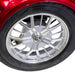 Supreme 3-Wheel Scooter in red and white, chrome rear wheel